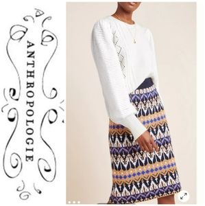 Anthropologie Saoirse Midi Sweater Skirt